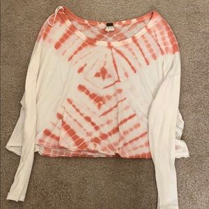Free people tie die long sleeve